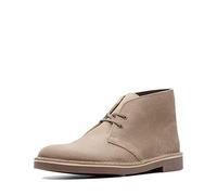 Clarks Bushacre 2, Scarpe Chukka Uomo, Camoscio Tortora, 44 EU Larga
