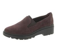 Clarks Calla Facilità, Mocassino Basso Donna, Burgundy Suede, 41 EU