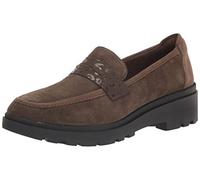 Clarks Calla Facilità, Mocassino Basso Donna, Dark Olive Suede, 39 EU
