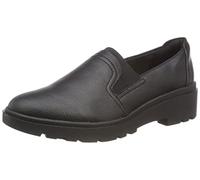 Clarks Calla Rae, Mocassino Donna, Nero (Pelle Nera), 39 EU