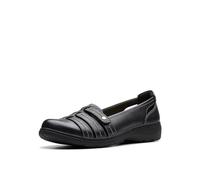 Clarks Carleigh Eliza, Mocassino Basso Donna, Pelle Nera, 39 EU