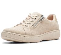 Clarks Caroline Echo - Sneaker da donna, Naturale., 42 EU Weit