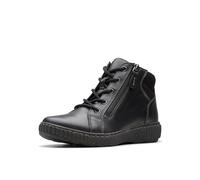 Clarks Caroline Park, Stivaletto Donna, Nero Combi, 37 EU Larga