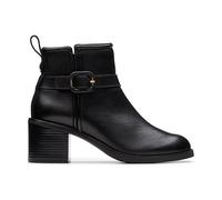 Donna Clarks Blocco Stivaletti Tacco Alto - Chamberly Bordo