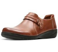 Clarks Cheyn Madi, Mocassino Donna, Pelle Martellata Marrone Scuro, 41.5 EU
