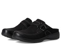 Clarks Ciabatta da donna Carleigh Viola, Nabuk nero, 7 Narrow