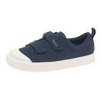 Clarks City Bright T, Scarpe da Ginnastica Basse Bambini e ragazzi, Blu (Navy Canvas), 22.5 EU