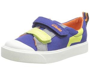 Clarks City Bright T, Sneaker Bambini e ragazzi, Blu, 20 EU Larga