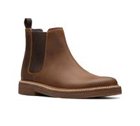 Clarks Clarkdale Easy Chelsea - Stivali da uomo, Pelle di cera d'api., 44 EU