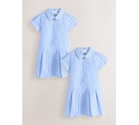 Clarks Clarks Gingham Zip Front School Dresses 2 Pack 128134cm blu