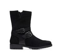 Clarks Clarkwell Mid, Stivali alla moda Donna, Black Wlined Lea, 35.5 EU