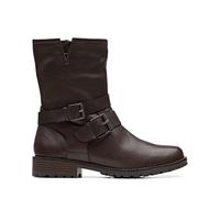 Clarks Clarkwell Mid, Stivali alla moda Donna, Dark Brown, 39 EU