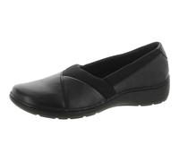 Clarks Cora Charm, Mocassino Donna, Pelle Nera, 39.5 EU Larga