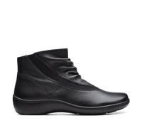 Clarks Cora Derby, Stivali alla Moda Donna, Cuoio Nero, 37 EU