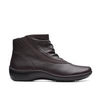 Clarks Cora Derby Womens Dark Brown Lea, 5.5
