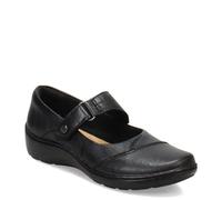Clarks Cora Gema Mary Jane Scarpe Basse da Donna, Cuoio Nero, 43 EU