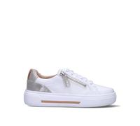 CLARKS CORE HOLLYHOCK ZIP Sneaker donna bianca in pelle 37