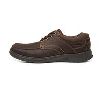 Clarks Originals Scarpe Casual Cotrell Edge Uomo con Lacci Cuoio e Tessuto Marrone 39,5 EU