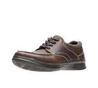 Clarks Cotrell Edge Oxford da Uomo, Pelle di Petrolio Marrone, 43 EU Larga