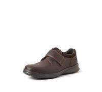 Clarks Cotrell Strap, Mocassino Uomo, Brown Tumbled Leather, 44 EU