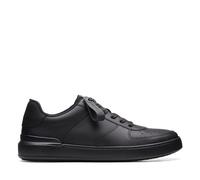 Clarks Courtlite Tie, Scarpe da Ginnastica Uomo, Pelle Nera, 39.5 EU