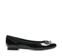 Donna Clarks Couture Bloom Nero Slip On Scarpe Stile Ballerina Vestibilità D