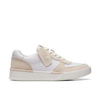 Clarks Craft Cup Court, Scarpe da Ginnastica Donna, off White Combi, 35.5 EU