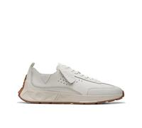Clarks Craft Speed Dark White Leather Sneakers Sportive per Uomo in Pelle Bianca (Taglia 42)