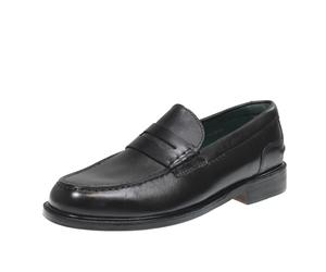 Clarks Craftjames - Mocassini College In Pelle Nero - Taglia 43 [9 US 27.2cm]
