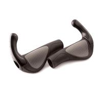 Clarks Cycle Systems CE-311 Manopole ergonomiche Lock-On con estremità barra integrata, nero/grigio, 130 mm