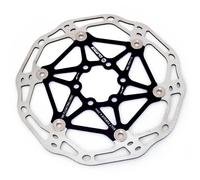 Clarks Cycle Systems CFR-02 Lightweight Floating 6-Bolt Disc Brake Rotor, Black,