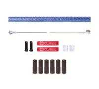 Clarks Cycle Systems Kit cavo interno in acciaio inox e cavo freno esterno intrecciato, anteriore e posteriore, blu