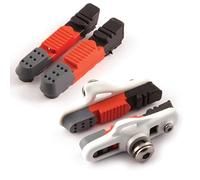 Clarks Cycle Systems Road Elite Triple Compound Interchangeable Cartridge Brake Pads, Plus Extra Replacement All-Weather Cartridge Pad Inset & Retaining Pins