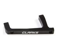 Clarks Cycle Systems Staffa di Montaggio per Pinza Freno a Disco Standard, Nero, Montaggio su Pale, Posteriore - 203 mm