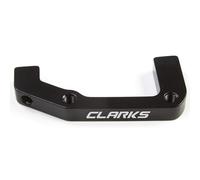 Clarks Cycle Systems Staffa di Montaggio per Pinza Freno a Disco Standard, Nero, Supporto Standard Internazionale (IS), Anteriore - 203 mm