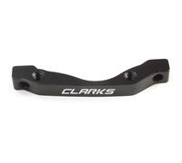 Clarks Cycle Systems Staffa di Montaggio Standard per Pinza Freno a Disco, Nero, Supporto Standard Internazionale (IS), Anteriore - 160 mm | Posteriore - 140 mm