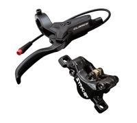 Clarks Cycle Systems Sync-2E - Set freno a disco idraulico anteriore e posteriore per bici elettrica, con motore di spegnimento, inclusi rotori, supporti Olive, IS, 180/160 mm