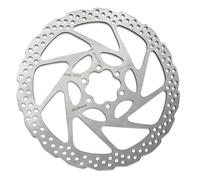 Clarks Cycle Systems TL-027 Rotore freno a disco in acciaio a 6 viti, argento, 203 mm