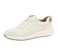 Clarks Un Rio Sprint Shoes, Scarpe da Ginnastica Donna, White Leather, 39 EU