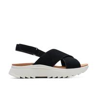 Clarks Dashlite Wish, Sandalo Donna, Black Sde, 41 EU