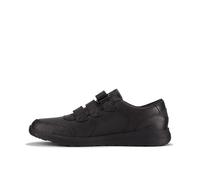 Clarks Daze Step 2 Y Childrens Black Leather, 9