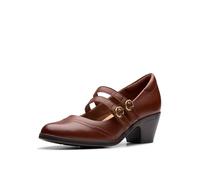 Clarks Décolleté Emily2 Jane da Donna, Pelle Marroncino Chiaro, 39 EU