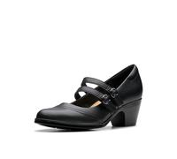 Clarks Décolleté Emily2 Jane da Donna, Pelle Nera, 8 Narrow