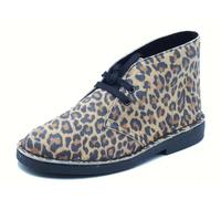 Clarks Desert BT Evo Leop. Polacchine per Donna in Pelle maculata (Taglia 37)