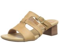 Clarks Desirae Palm, Sandali con Tacco Donna, Light Tan Lea, 39 EU Stretta