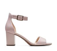 Clarks Deva Mae, Sandali con Cinturino alla Caviglia Donna, Dusty Rose, 41.5 EU