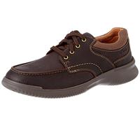 Clarks Donaway Edge, Oxford Uomo, Brown Leather, 43 EU