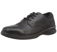 Clarks Donaway Plain, Oxford Uomo, Black Leather, 41 EU Larga