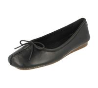 Donna Clarks Pizzo Fiocco Ballerina Stile Slip On Pelle Basse Freckle Ghiaccio