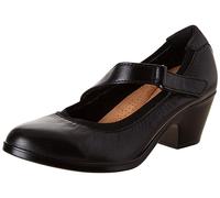 Clarks Donna Emily 2 Mabel Pump, Pelle Nera, 7 Wide